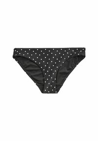 Next RUCHED SIDE HIGH  - REGULAR FIT - Spodný diel bikín - black white spot
