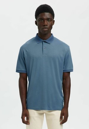 SLHFAVE BUTTON SS  NOOS - Poloshirt - blue mirage