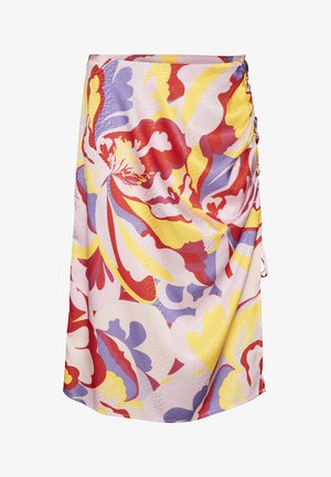 SOMETHINGNEW, AMELIA CALF SKIRT - Pliiatsseelik - blazing yellow