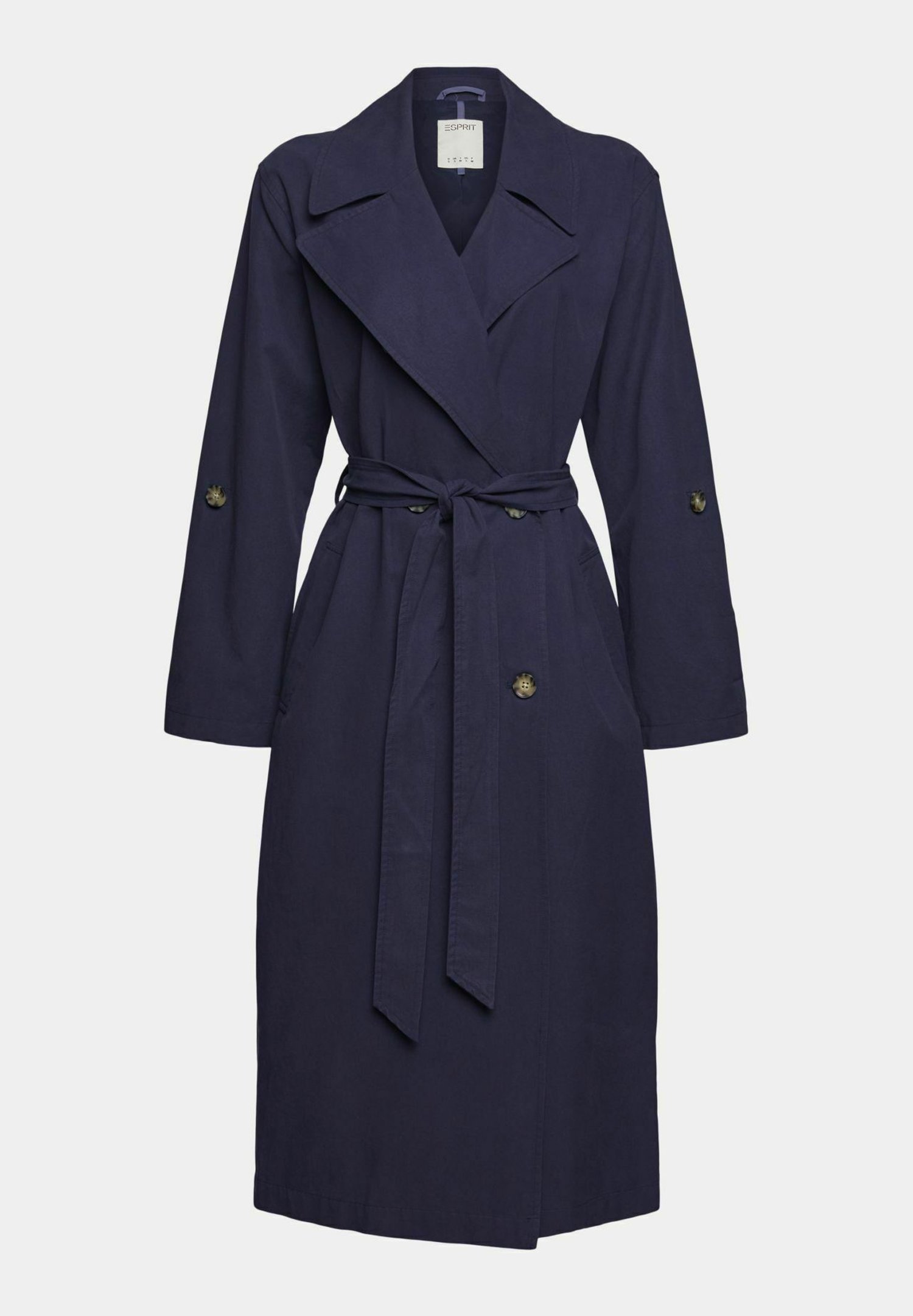 Navy trench coat