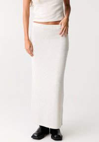 PULL&BEAR MIDI - Áčková sukně - sand