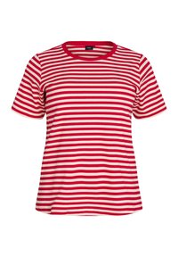 Zizzi GESTREIFTES  - T-shirts print - snow w. u.r.stripe