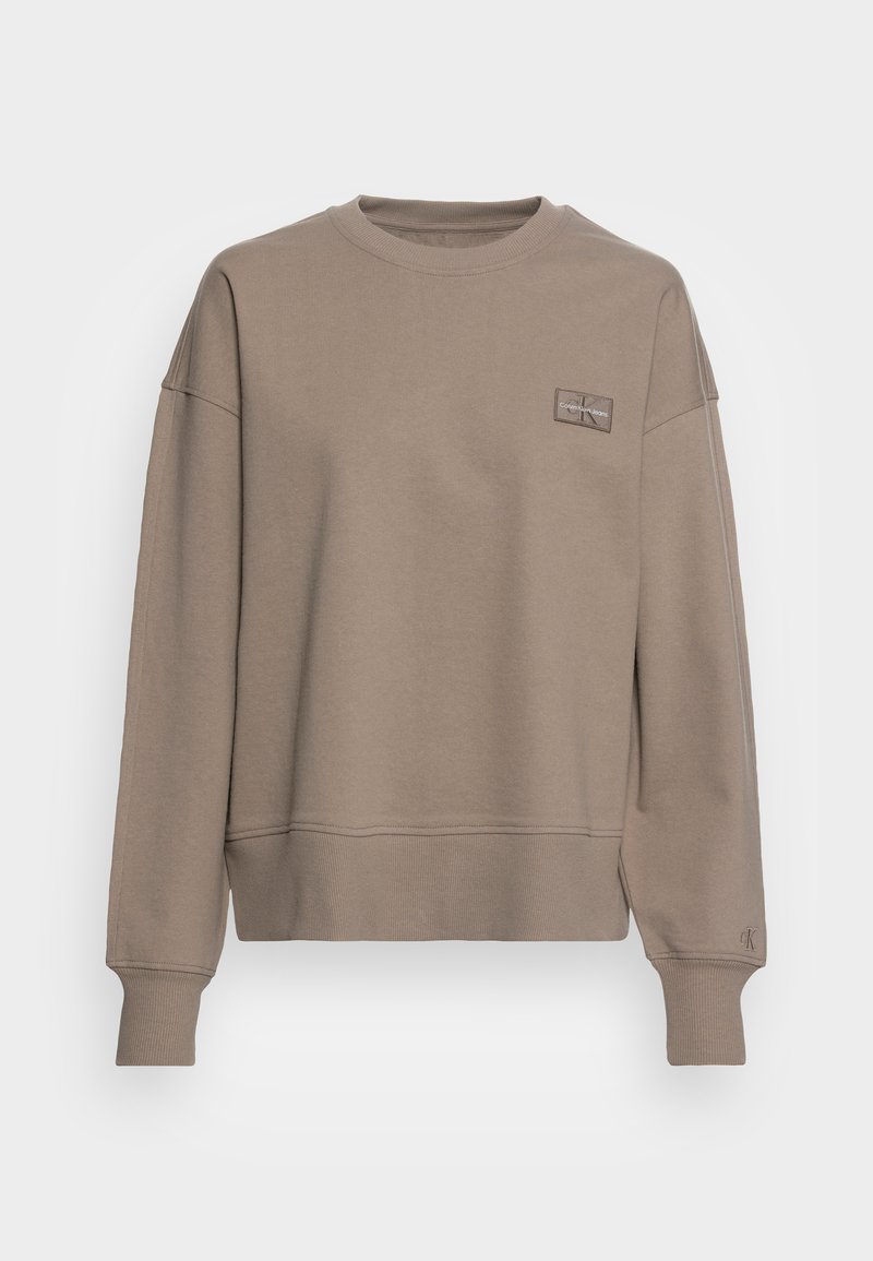 The Nu Vintage - Star Crew Sweatshirt Taupe Brown