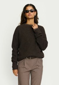 Soft Rebels Strickpullover - coffee quartz melange