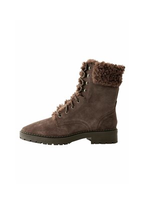 Bottines à lacets - chocolate brown