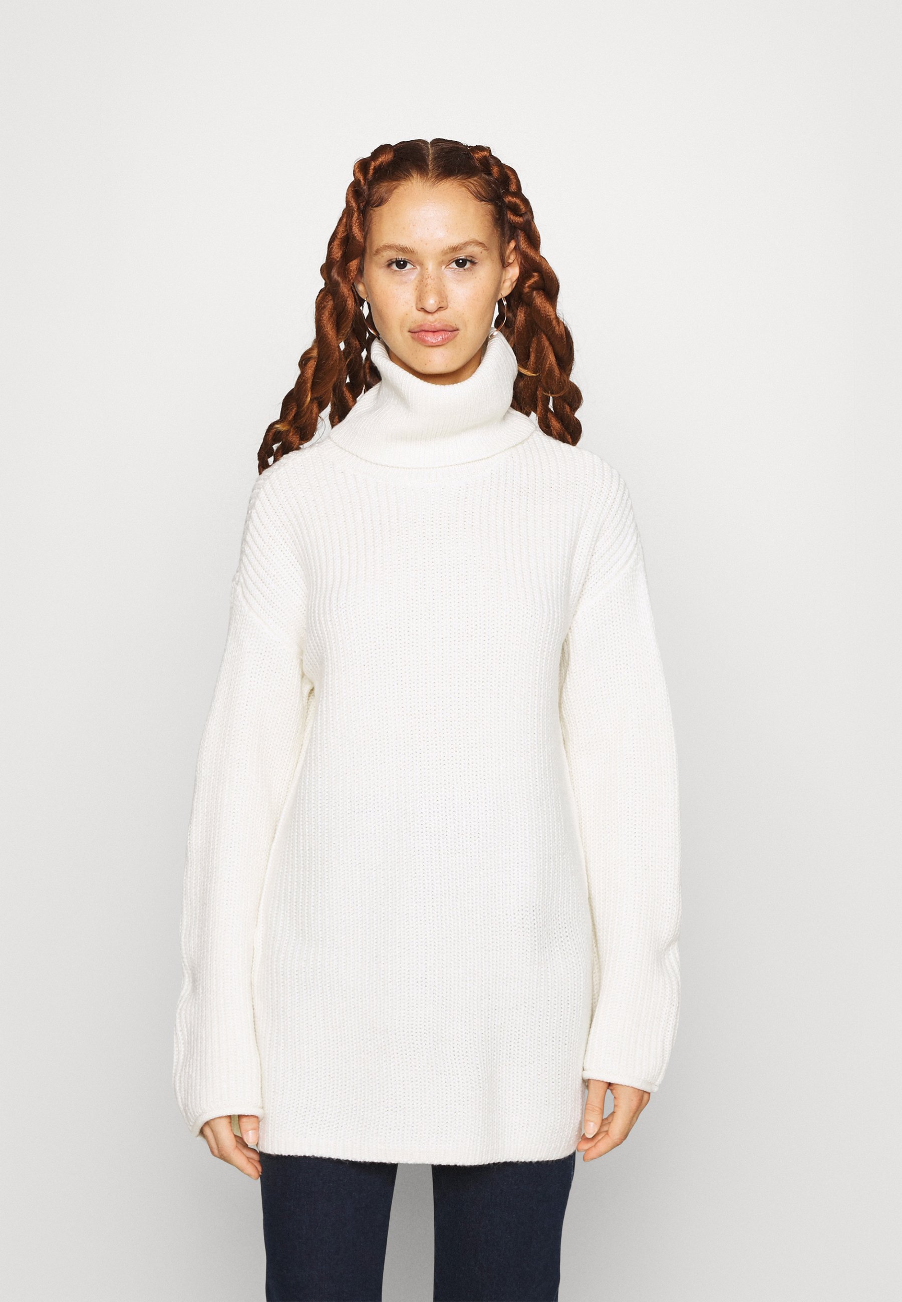 Saodimallsu Dames V-hals trui, losvallend, gebreid sweatshirt, lange mouwen, oversized bovenkleding, abrikoos, M
