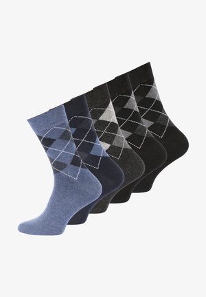 Cotton Prime, 10 PAAR SOCKEN KARO CLASSICS - Chaussettes - schwarz grau blau