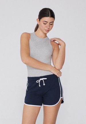 MIT PASPELIERUNG - Pantaloni sportivi - Blue