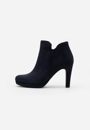 High Heel Stiefelette - dark blue