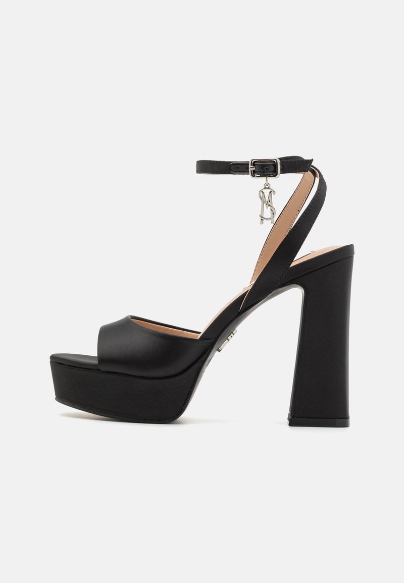 Steve Madden Women's Seth Heeled Sandal Shoes - Black Multi Suede With Bead Studs, Size US 10 - View #6