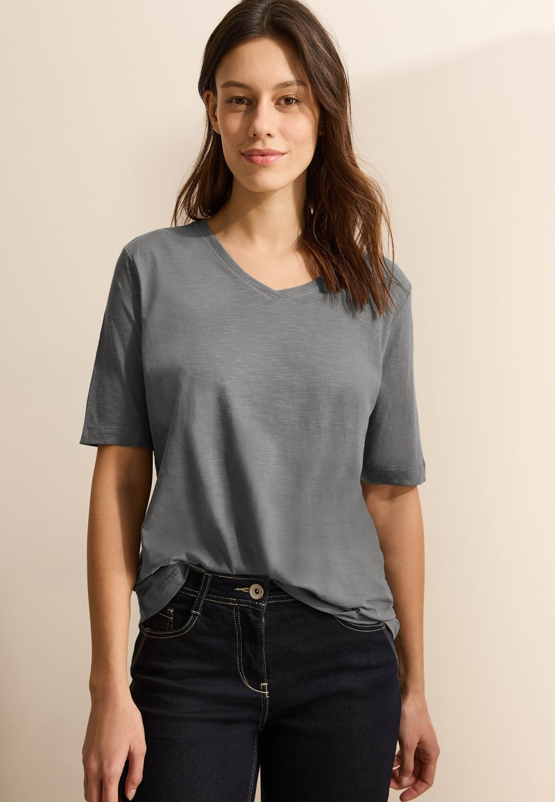 Cecil T-shirts basic - grau