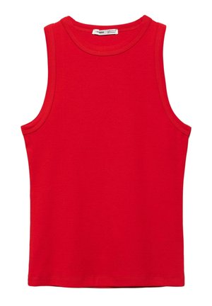 PULL&BEAR, ROUND NECK - TANK - Débardeur - red