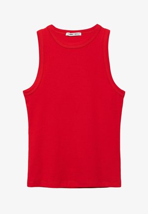 PULL&BEAR, ROUND NECK - TANK - Top - red