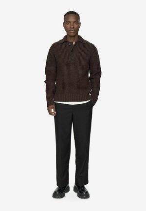 CHAD POLO 9954 - Polosärk -  seal brown