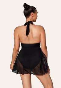 Cupshe NECK - Badeanzug - black