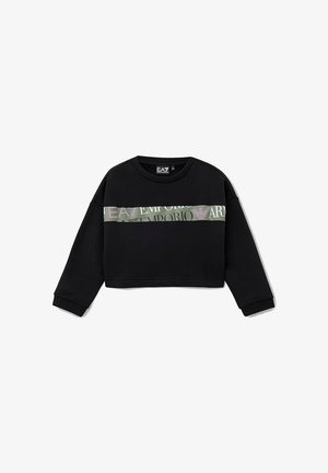 EA7 Emporio Armani, JERSEY SWEAT COL 1200 - Felpa - black