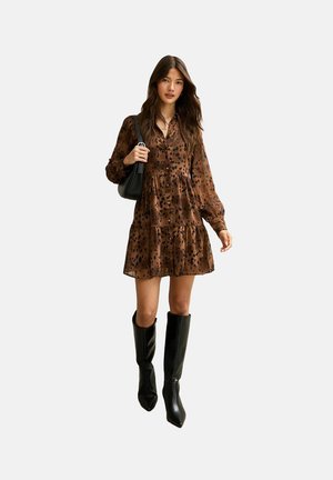 Abito a camicia - brown pattern