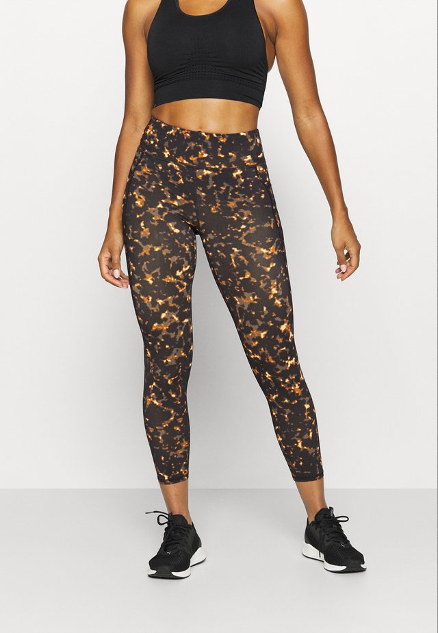 GRAVITY 7/8 RUNNING LEGGINGS - Leggings - brown