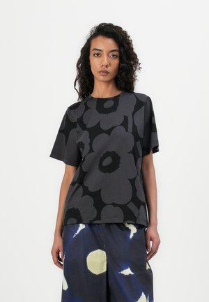 TUNNIT UNIKKO - Print T-shirt - black/dark grey