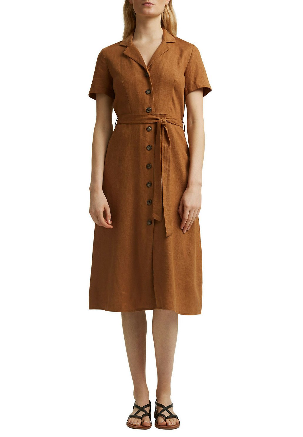 Esprit Blousejurk - camel - Zalando.nl