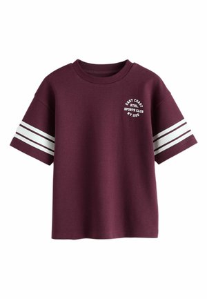 Next, REGULAR FIT - VARSITY RELAXED FIT T-SHIRT . - Print T-shirt - berry red