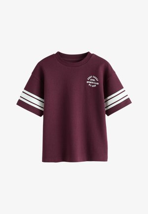 Next, REGULAR FIT - VARSITY RELAXED FIT T-SHIRT . - Print T-shirt - berry red