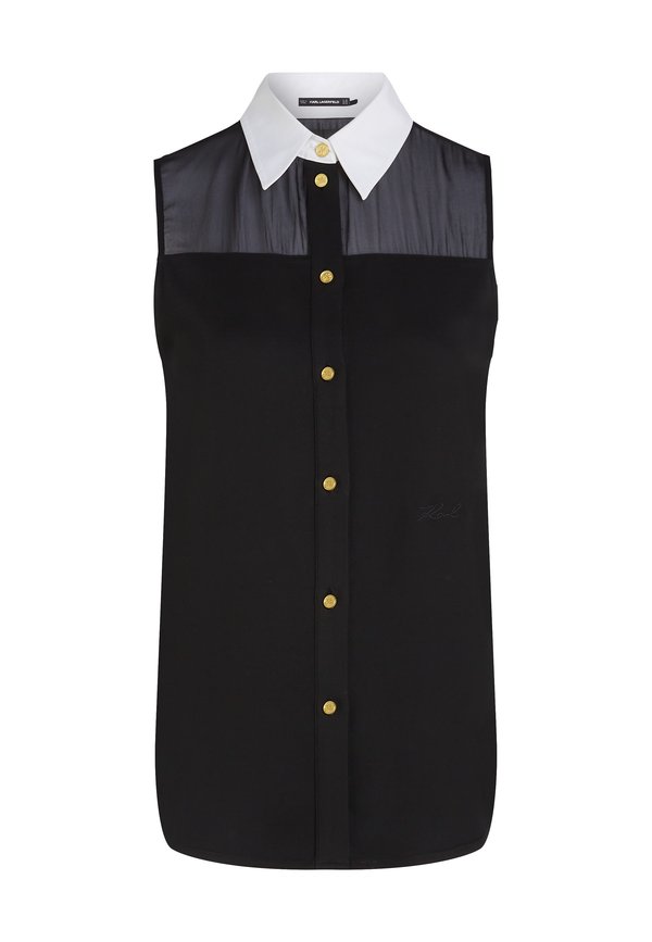 COLLAR SLEEVLESS BLOUSE - Top3