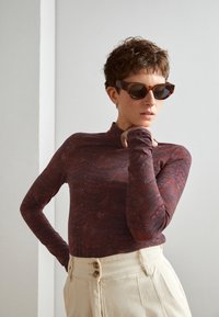 Scotch & Soda MOCKNECK LONGLSEEVE - Pitkähihainen paita - bordeaux