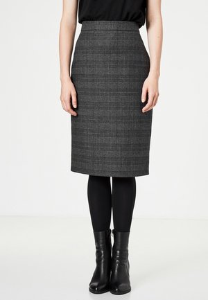 Jupe crayon - mottled dark grey