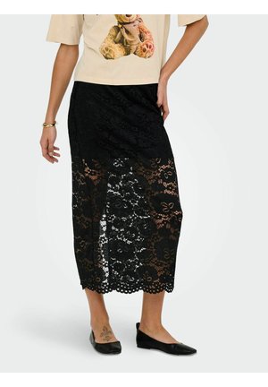 A-snit nederdel - black