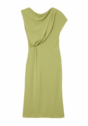 Reiss, REGULAR FIT - BETH OFF-SHOULDER TUCK-DETAIL MIDI DRESS . - Rochie de zi - green