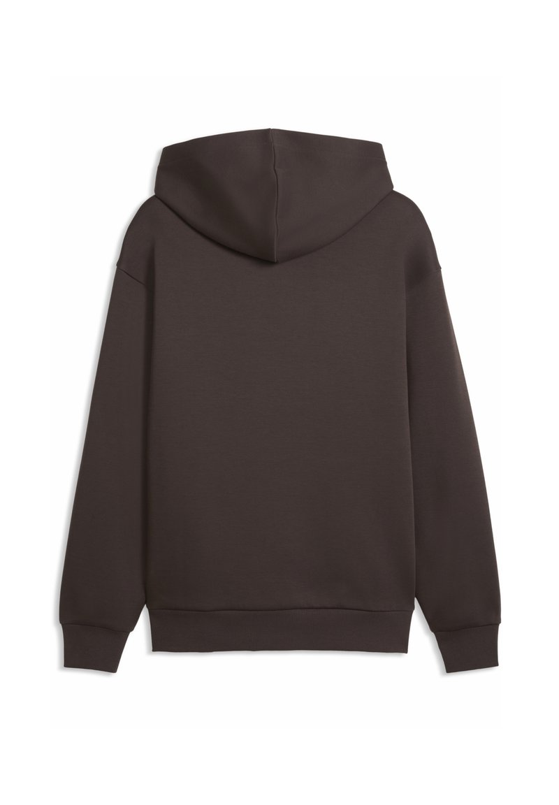 Puma ESSENTIALS ELEVATED CAT LOGO RELAXED - Mikina s kapucí - chocolate brown