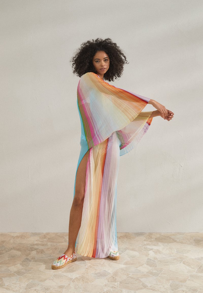 Missoni LONG COVER UP Strandaccessoire multicolor/light blue/lilac