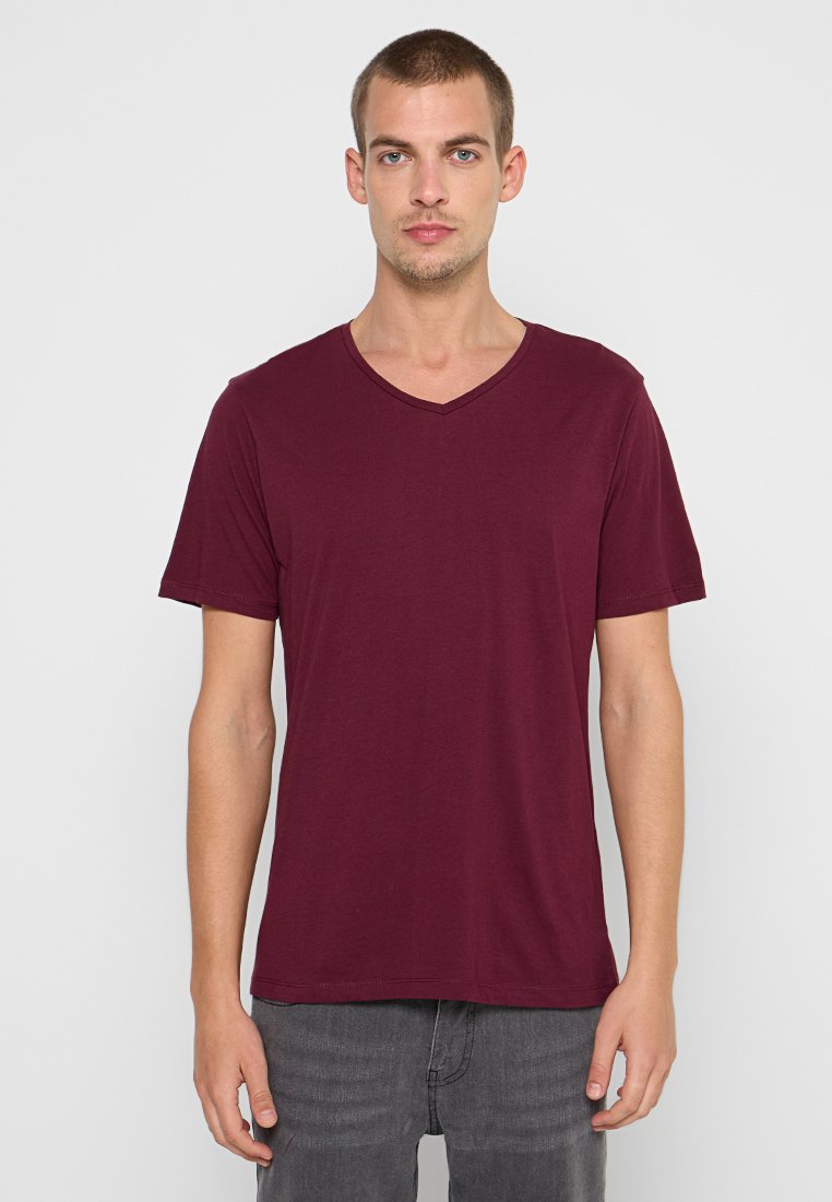 DeFacto T-shirt basic bordeauxrood