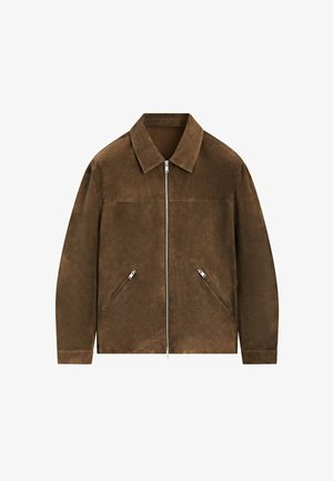 Massimo Dutti, Læderjakker - dark brown