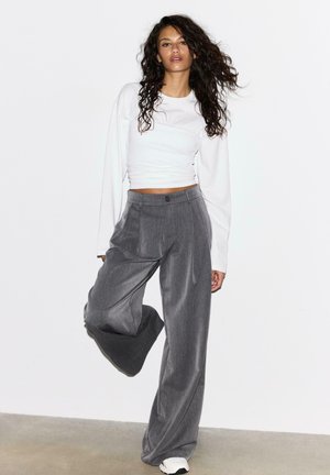 GATHERED - Langærmet T-shirt - white