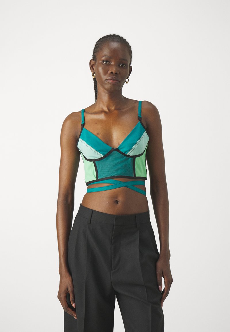 Duarte Hajime - LEVEL UP - Top - green/blue, Enlarge