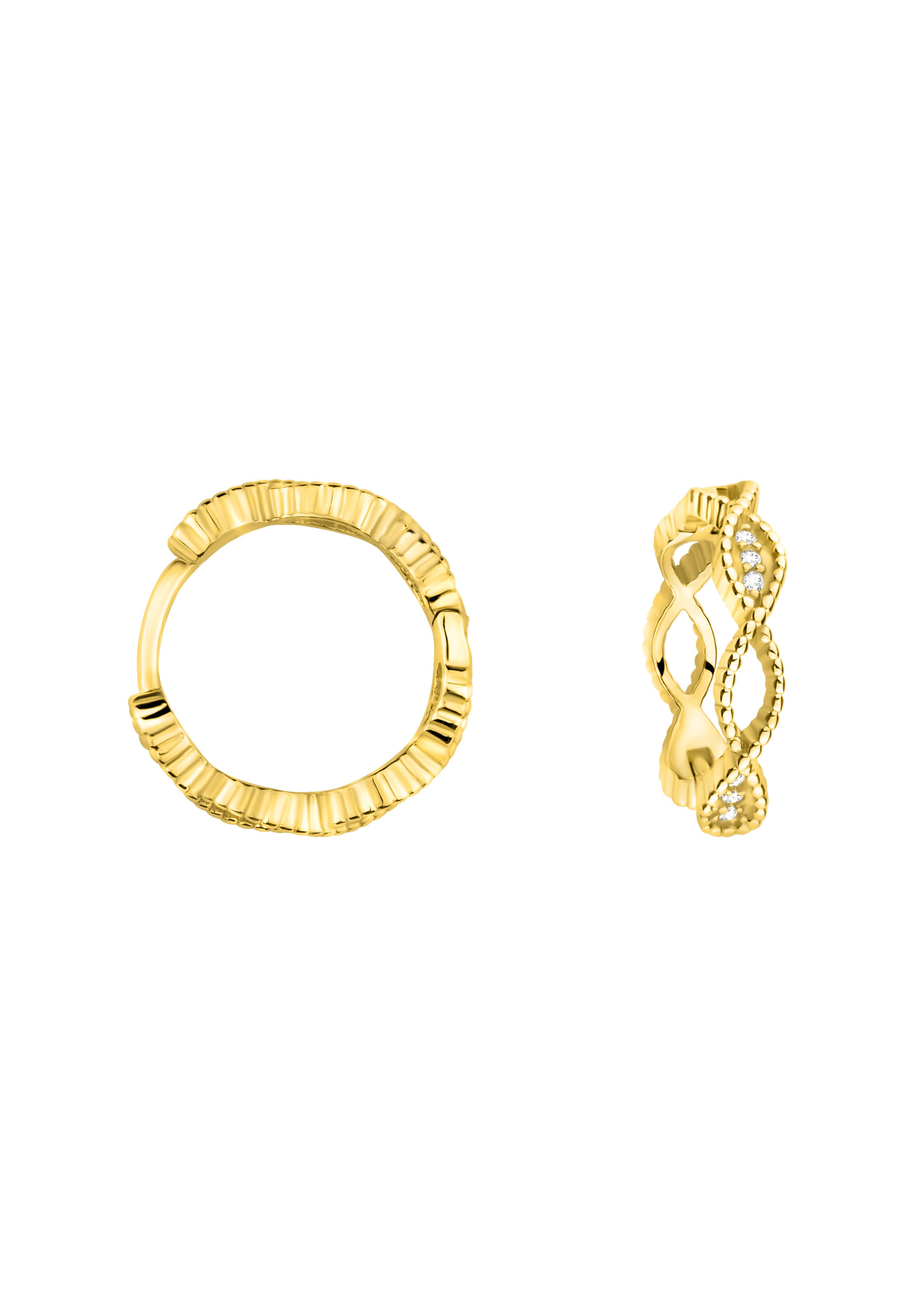 Orecchini Pendente Serpente In Argento 925 Placcati Oro - Gioiello Elegante, Ipoallergenico, Con Confezione Regalo