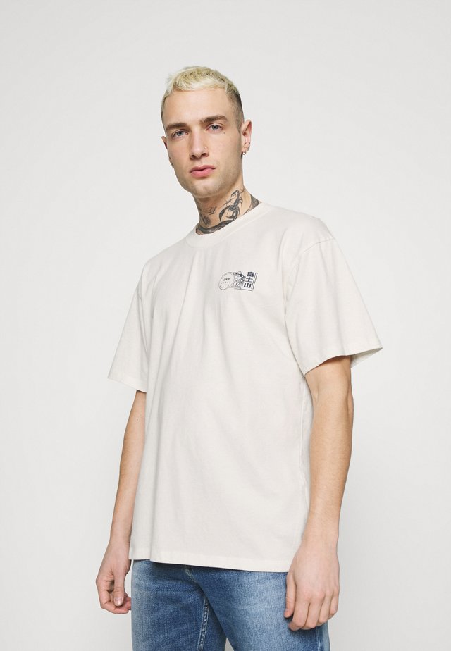 MONDOKORO UNISEX - Print T-shirt - whisper white