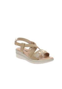 Valleverde Sandali con plateau - beige