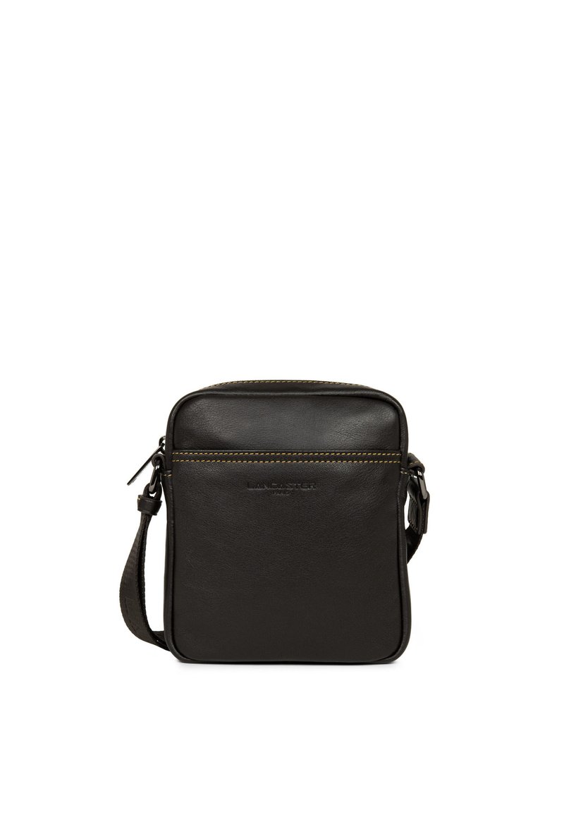 LANCASTER SOFT VINTAGE HOMME - Cross body bag - marron jaune
