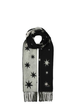 FRAAS, DOUBLEFACE CASHMINK WITH STAR DESIGN - Schal - black