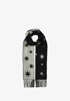 FRAAS, DOUBLEFACE CASHMINK WITH STAR DESIGN - Schal - black