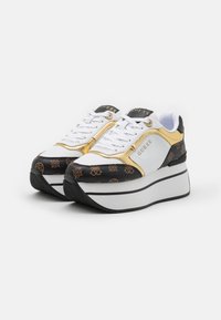 Guess CAMRIO - Sneakers basse - mehrfarbig/weiß