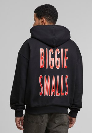 BIGGIE SMALLS CONCRETE - Džemperis su gobtuvu - black
