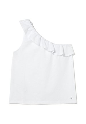 Brownie, CAMISETA ASIMÉTRICA VOLANTE - Top - blanco