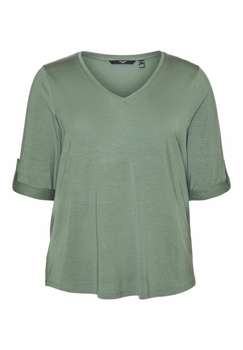 Vero Moda Curve Longsleeve groen gemêleerd