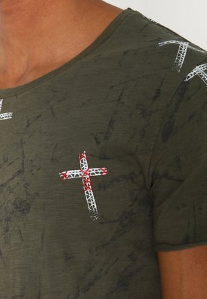 T-Shirt print - khaki