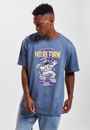 Print T-shirt - vintageblue