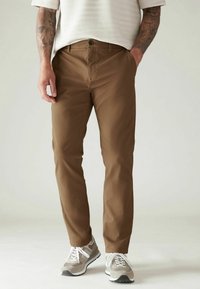 Next 2 PACK SLIM FIT STRETCH - Chino hlače - french navy tan